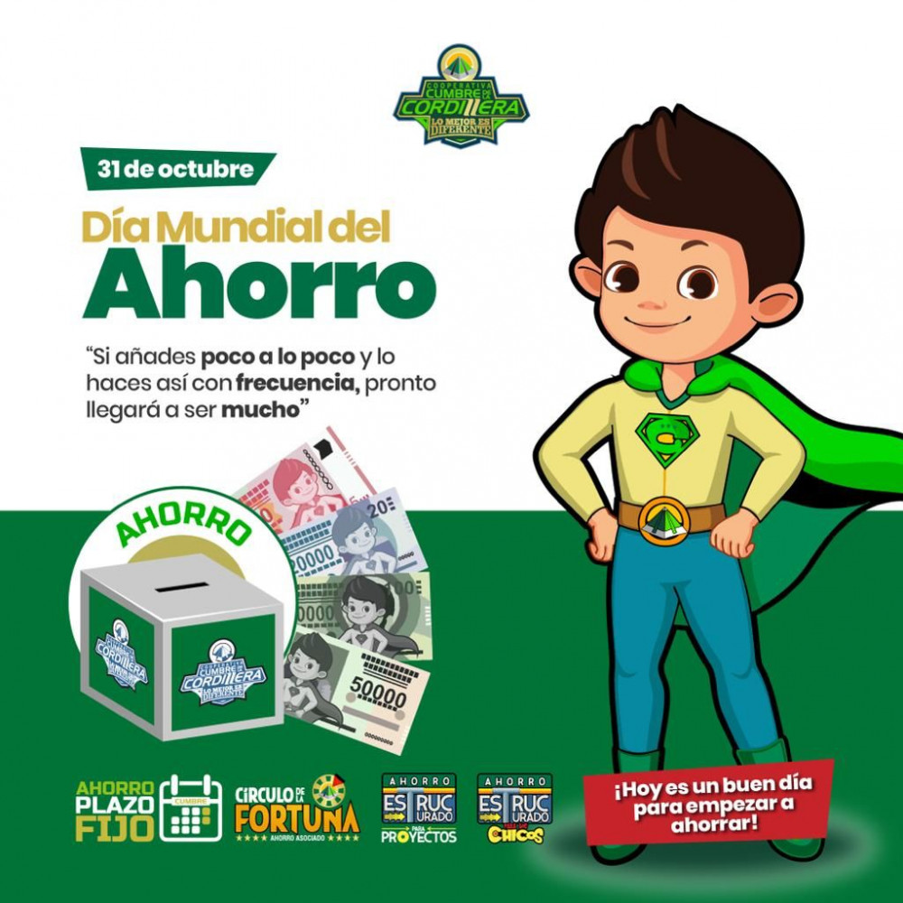 En la fecha celebramos el Día mundial del Ahorro 💰